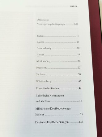 "Hermann Historica 77. Auktion" - Bedeutende italienische Sammlung militärischer Kopfbedeckungen 1848-1945, gebraucht, 156 Seiten, DIN A5