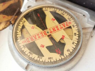 Bezard Kompass, es handelt sich hier wohl um das Armeemodell 1910. Guter Zustand, Tasche defekt