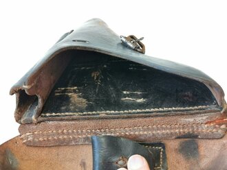 Koffertasche zur Pistole 08 der frühem Wehrmacht datiert 1936. Stark getragenes Stück