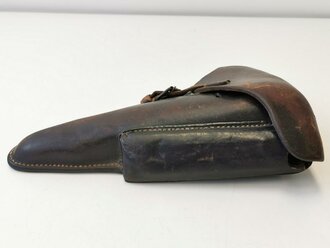 Koffertasche zur Pistole 08 der frühem Wehrmacht datiert 1936. Stark getragenes Stück