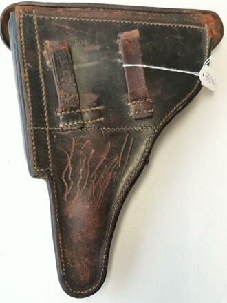 Koffertasche zur Pistole 08 der frühem Wehrmacht datiert 1936. Stark getragenes Stück