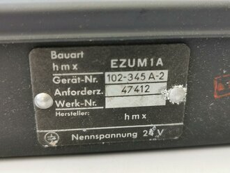 Luftwaffe elektrischer Zündumformer EZUM 1A, Fl 47412. Neuwertiges Stück in der originalen Umverpackung. Verwendet für Maschinenkanone MK108