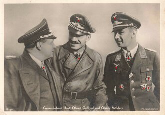 Ansichtskarte "Generaloberst Udet, Oberst Galland und Oberst Mölders"