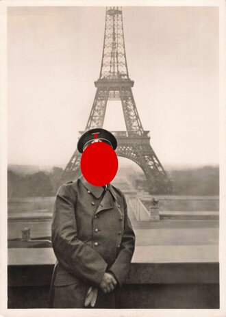 Ansichtskarte "Adolf Hitler vor dem Eifelturm Paris"