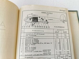 Luftwaffe " Vorläufige Montage- und Betriebsanleitung Heinkel He 111 - H"  Ausgabe 1939 mit 144 Seiten und vielen Anlagen.. Gebraucht, guter Gesamtzustand