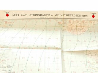 Luftwaffe Luft Navigationskarte in Merkatorprojektion
