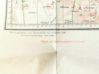 Luftwaffe Luft Navigationskarte in Merkatorprojektion