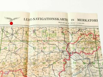 Luftwaffe Luft Navigationskarte in Merkatorprojektion,...