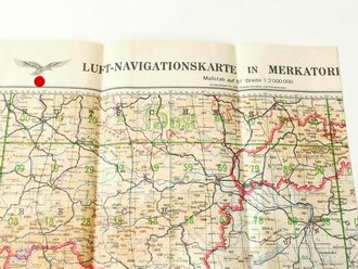 Luftwaffe Luft Navigationskarte in Merkatorprojektion, eingekürzt