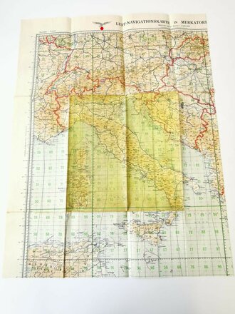 Luftwaffe Luft Navigationskarte in Merkatorprojektion, eingekürzt