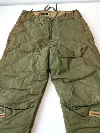 U.S.AAF WWII Trouser Winter Flying Type  A 8, size 38, used, good condition, Zippers work