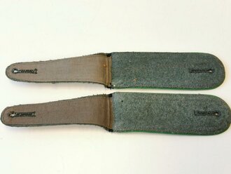 Heer, Schulterklappen für Unteroffiziere der Gebirgstruppen, zum Mantel, Gesamtlänge 26cm, neuwertige Stücke
