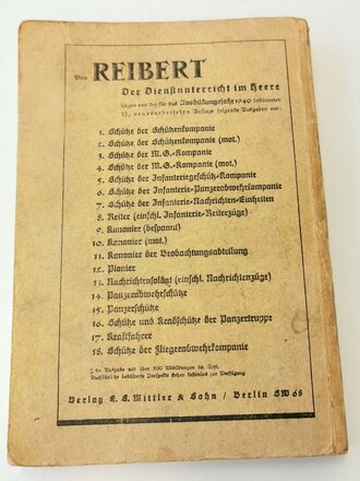 "Der Dienst Unterricht im Heere" Jahrgang 1940 Ausgabe für den Nachrichtensoldaten, 385 Seiten, DIN A5