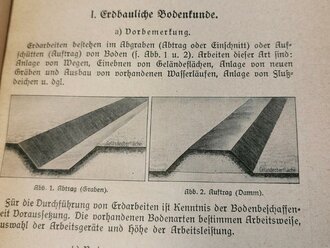 Reichsarbeitsdienst "Handbuch der Arbeitstechnik" Heft 3 Erdarbeiten 1942, von B.G. Teubner Berlin, 183 Seiten, DIN A5