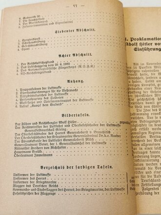 "Der Dienst Unterricht in der Luftwaffe" bearbeitet vom Oberleutnant im Reichluftsfahrtministerium E Tschveltsch, 1939, 282 Seiten, DIN A5