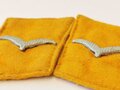 Luftwaffe, Paar Kragenspiegel für einen Unteroffizier der fliegenden Truppe, getragene Stücke