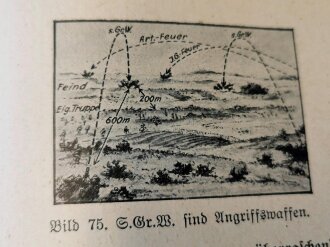 "Infanteriedienst - Für den Einzelschützen der aktiven Truppe der Reserve und der Landwehr"18. Auflage der Soldatenfibel 1940, 159 Seiten, DIN A5, viele Tintenflecken