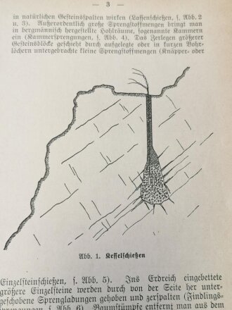 "Der Schießmeister" Anweisung zur sicheren Ausführung der Sprengarbeit, zweite umgearbeitete Auflage 1935, 58 Seiten, DIN A5.  KEINE Militärische Vorschrift