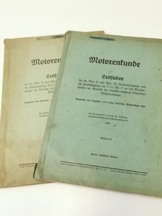 "Motorenkunde" Leitfaden, zweite-verbesserte Auflage Wort und Bildteil 1941, DIN A4