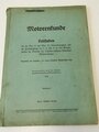 "Motorenkunde" Leitfaden, zweite-verbesserte Auflage Wort und Bildteil 1941, DIN A4