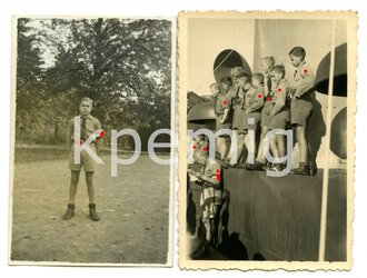 HJ, zehn Aufnahmen von Angehörigen der Hitlerjugend in einem Feldlager in Ostpreußen, maße 6 x 9cm