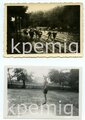 BDM, HJ, zehn Aufnahmen von Angehörigen der Hitlerjugend in einem Feldlager in Ostpreußen, Pfingsten 1944, maße 6 x 9cm