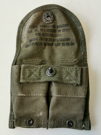 U.S. Carbine magazine pouch 1959 dated. Used uncleaned