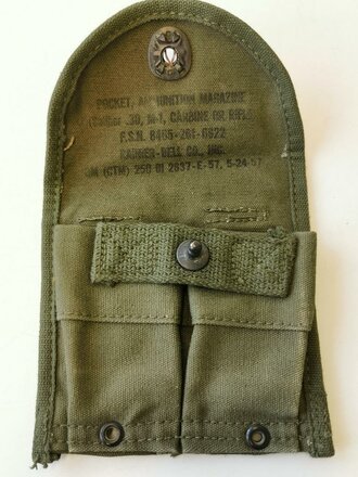 U.S. Carbine magazine pouch 1957 dated.