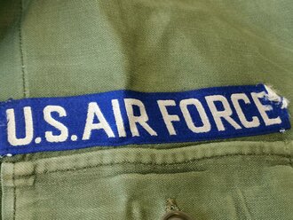 U.S. Air Force 1960´s Utility Shirt 1st Pattern. Insignia original sewn. This is the type shirt the used early in the Vietnam war