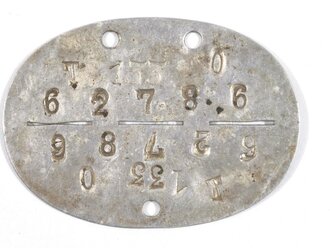 Erkennungsmarke Luftwaffe aus Aluminium 62786 4./Fallschirm Pionier Bataillon