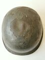 U.S. WWII front seam helmet shell, post war overpainted