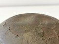 U.S. WWII front seam helmet shell, post war overpainted