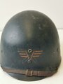 U.S. WWII helmet liner, original blue paint