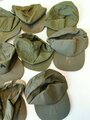 U.S. field cap hot weather, mostly 2nd pattern, damaged,all small sizes13 pieces total