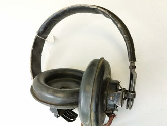 Doppelfernhörer b datiert 1945 (Ausführung für Fahrzeuge ) weiche Gummimuscheln, Funktion nicht geprüft