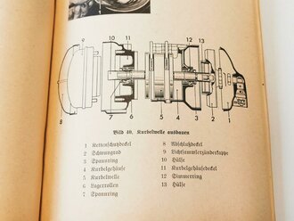 D 605/19 "Leichtes Kraftrad 250cm Triumph Baumuster BD 250W" Gerätbeschreibung und Bedienungsanweisung vom 21.04.42. Guter Zustand, komplertt