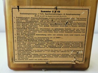 Sammler 2 B 42 . Aus Restbeständen der Wehrmacht nach dem Kreig gefertigt.Ungereinigtes Stück, vollständig entleert