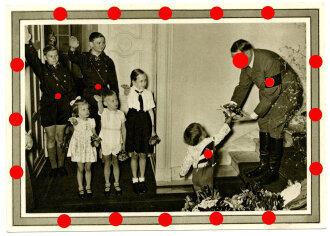 Ansichtskarte "Adolf Hitler mit Kindern"