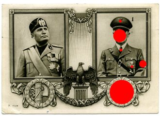 Ansichtskarte "Hitler & Mussolini" Italien
