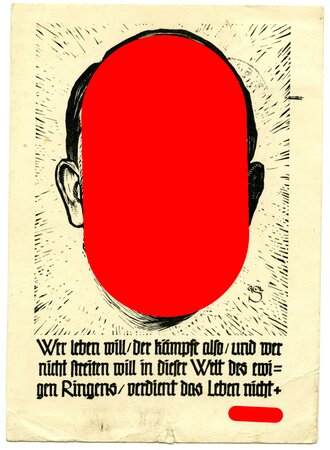 Ansichtskarte "Adolf Hitler Wer leben will ..."