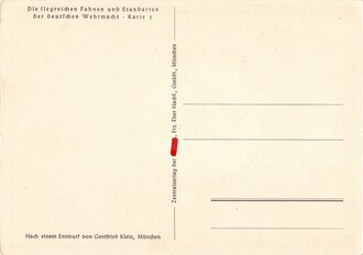 Ansichtskarte "Die siegreichen Fahnen und Standarten...