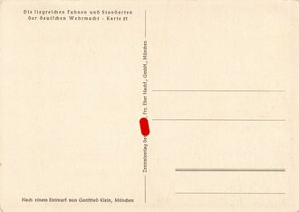 Ansichtskarte "Die siegreichen Fahnen und Standarten...