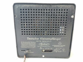 Deutscher Kleinempfänger DKE, Hersteller " Radione" Eltz Wien. Ungereinigtes Stück in gutem Zustand, Funktion nicht geprüft