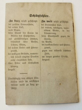 "Entfernungsschätzbuch" Eintragungen von 1941