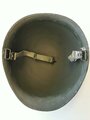 U.S. WWII front seam steel helmet shell, overpainted