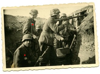 Aufnahme einer MG stellung der Gebirgstruppe, mit MG34...