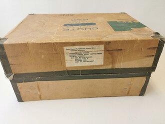 U.S. 1966 dated cardboard shipping container for Canopy, personnel Para Type T-10