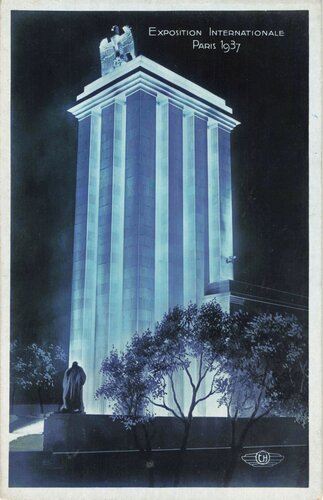 Ansichtskarte "Pavillon de LAllemagne - Exposition Internationale Paris 1937"