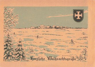 Ansichtskarte "Feldpostkarte - Herzliche Weihnachtsgrüße", datiert 1941