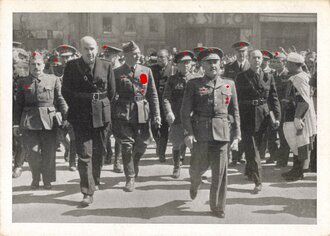 Ansichtskarte "Heimkehr der deutschen Legion aus Spanien - Gernal Franco"